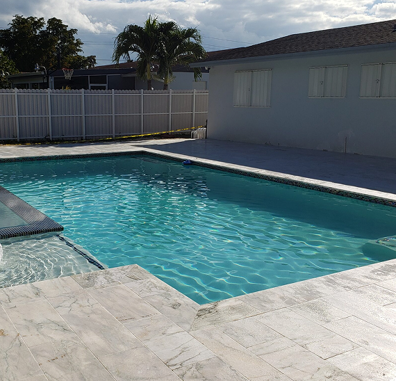 Thumbnail for Pool remodeling finalized result.